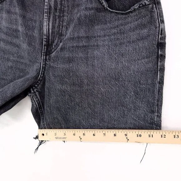 Everlane The Denim Cutoff Shorts High Rise Size 31 Distressed Frayed Hem